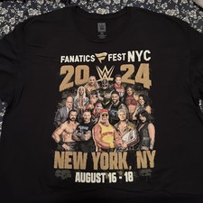 WWE Fanatics Fest 2024 T-Shirt Men's 3XL I WAS THERE Black Short Sleeve
