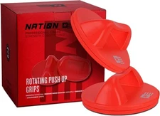 Pushup Rotating Handles Non Slip Grip Swivel Base Push Up Workout Equipment