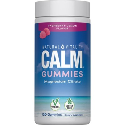 Natural Vitality CALM, Magnesium Citrate Supplement, Stress Relief Gummies,