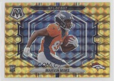 2023 Panini Mosaic NFL Debut Reactive Yellow Prizm Marvin Mims #ND-13 11yv