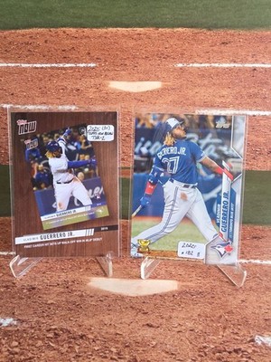 2020 Topps-Topps Now 2019 #TNR-2 Vladimir Guerrero Jr./Base #182-Blue Jays 