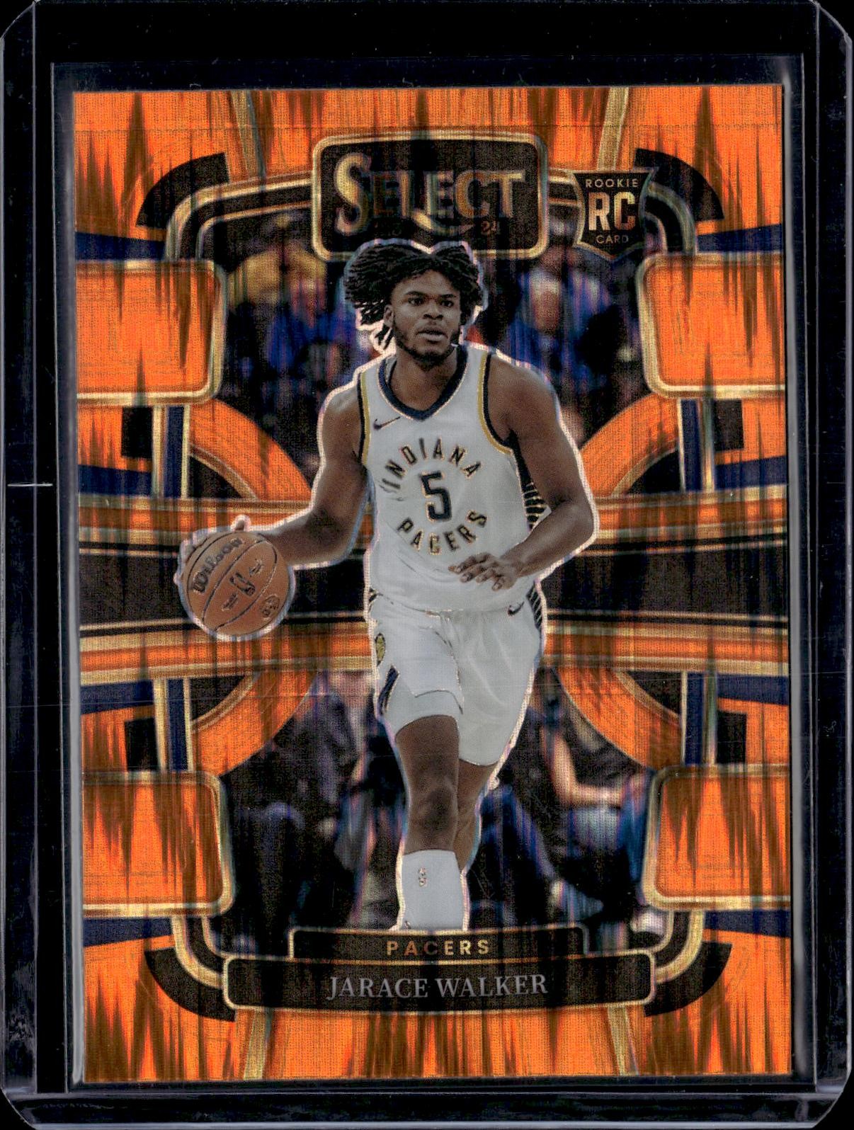 2023-24 Panini Select #86 Jarace Walker Orange Flash Prizms
