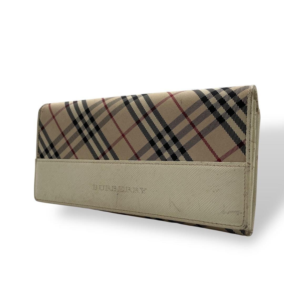 小物 Burberry Nova Check Zip Long Wallet Burberry Nova Check Bifold Long Wallet Clasp Authentic excellent