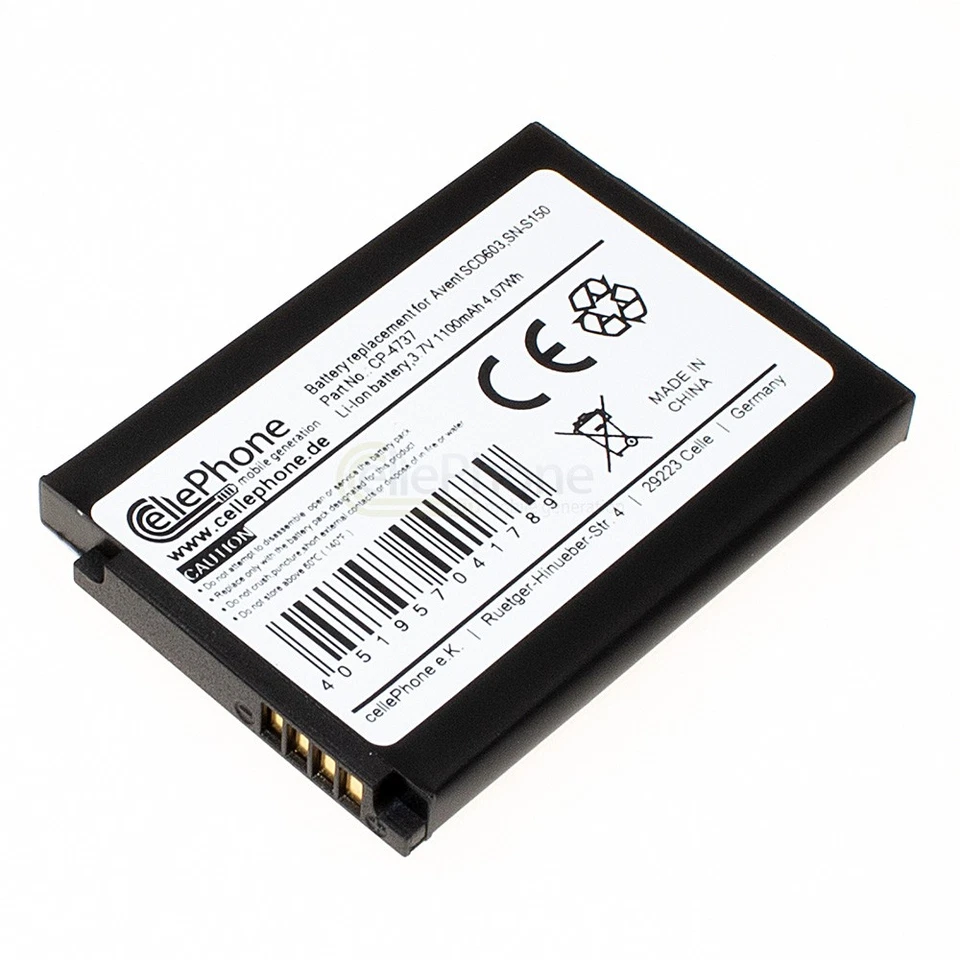 CELLEPHONE MOBILE GENERATION 3,7V Akku Li-Ion für Philips Avent SCD603/20 20600002300 - Babyphone