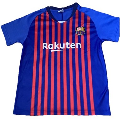 F.C.B *Rakuten*Unicef*Messi*#10 T-Shirt Soccer Jersey Kids Size