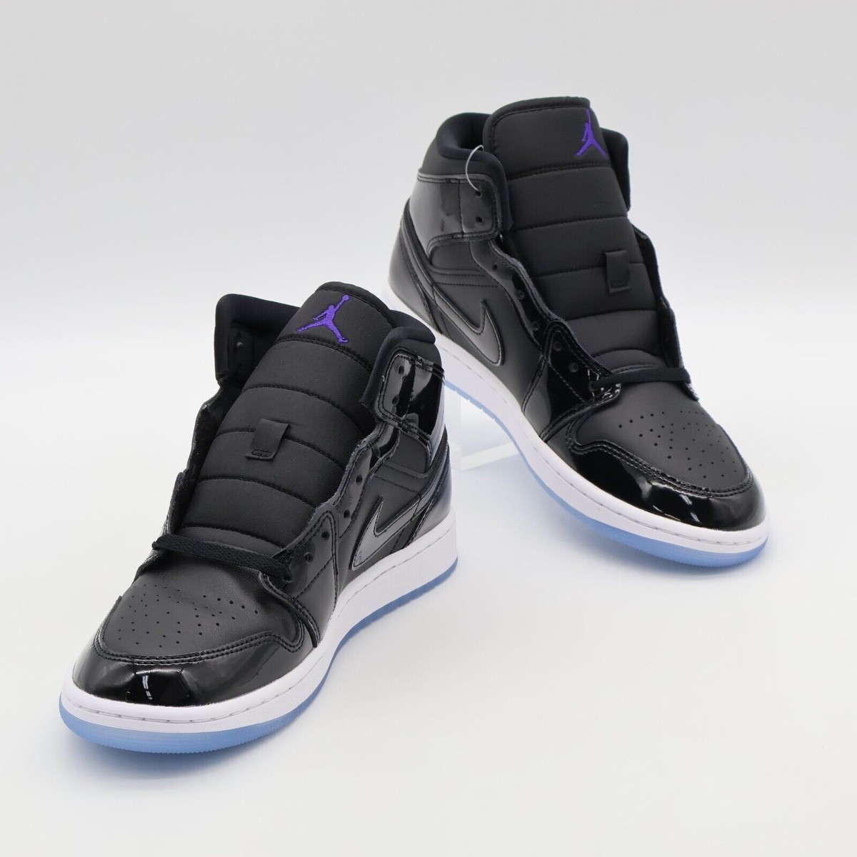 DV1308-004 Nike Air Jordan 1 Mid Space Jam Black Dark Concord