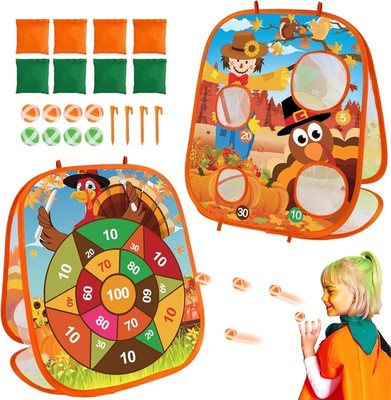 Fall Thanksgiving Bean Bag Toss Games for Kids, Festival Party mulitiple 