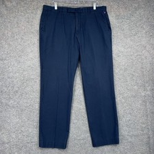 Polo Ralph Lauren Pants Mens 36x32 Blue Straight Fit Flat Front Chino Casual