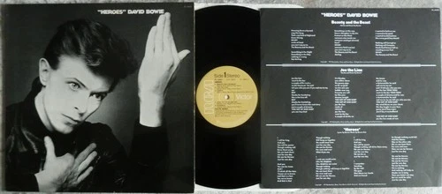 RARE~N' MINT~DAVID BOWIE~HEROES~1977 RCA UK LP~ITALIAN LABELS~ELECTRO ART ROCK