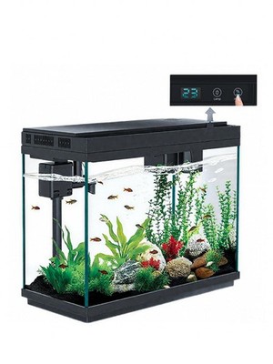 Fish Tank 2.4 Gallon Aquarium Kit, Self Cleaning Fish Tank, 7-Color Light 3-i...