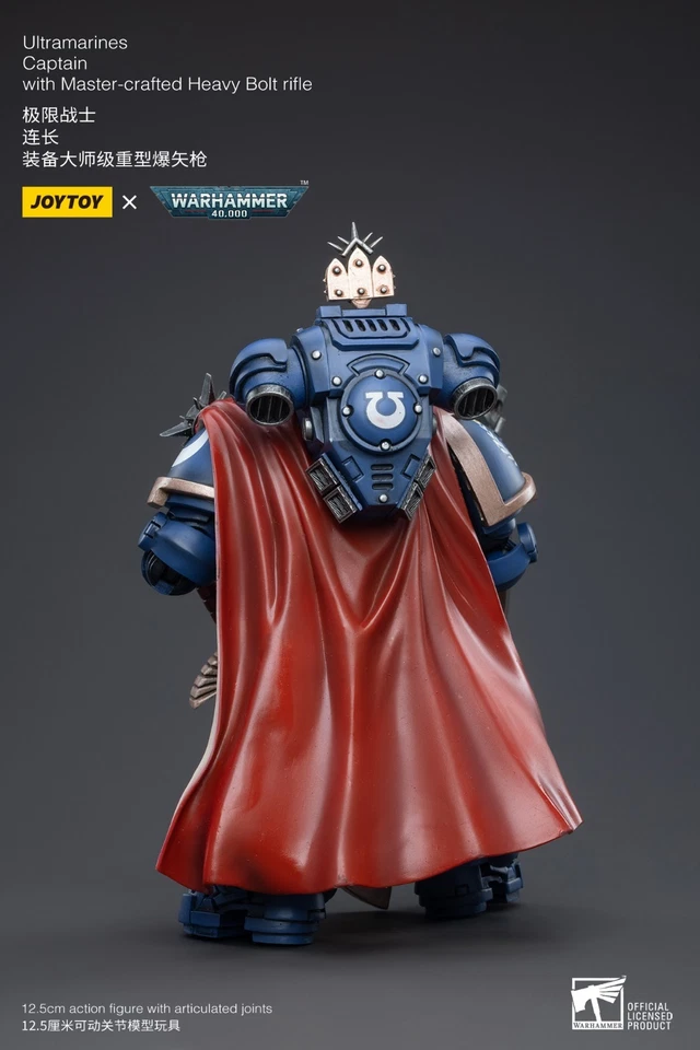 Figura de acción JOYTOY Warhammer 40K 1/18 Ultramarines Capitán Modelo Juguetes Regalos Foto 3 de 4