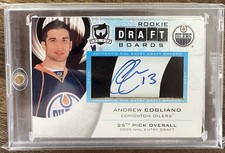 2008-09 Upper Deck The Cup Rookie Draft Boards /25 Andrew Cogliano #DB-AC Auto