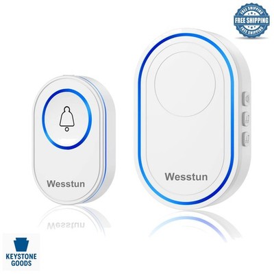 Wireless  Waterproof Doorbell with 39 Chimes & Long Range