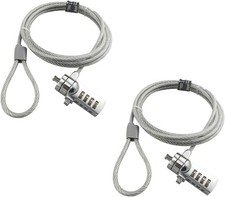 2Pc 6-Foot Laptop Notebook Combination Security Lock Cable 4-Digit Password
