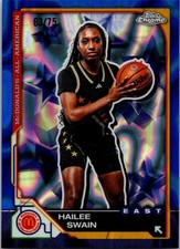 2025 Topps Chrome McDonald's All American Hailee Swain #19 Blue Refractor 63/75