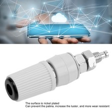 Black 10pcs 4mm Banana Binding Post Socket M5 Copper Nickel Plated Female Fo OT