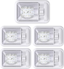 5 Pk 12V Led RV Ceiling Dome Light RV Interior Lighting Trailer Camper w/Switch
