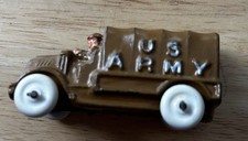 Barclay Manoil Lead US Army Truck Rubber Wheels WWI Great Condition LOOK 