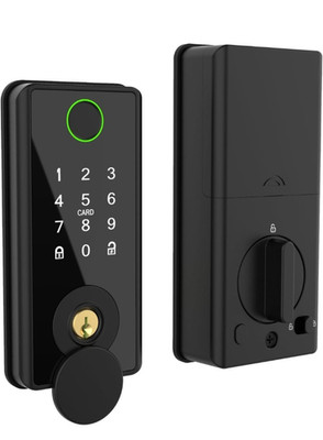 One Smart Fingerprint Door Lock with Password Key APP Card 5 Unlocking Ways Hot