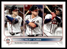 2022 Topps Adam Duvall/Austin Riley/Ozzie Albies Atlanta Braves #181
