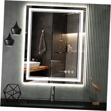 LED Bathroom Mirror, 24x32 Inch Gradient LED 32"L x 24"W Front and Backlit