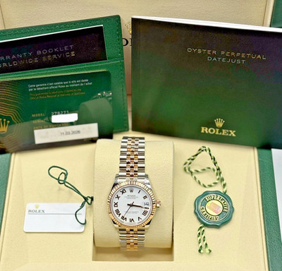 Rolex Datejust 31 278271 'Ladies' Stainless Steel Rose Gold White Roman (2026)