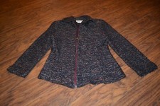 J11- S.p.o. Made In Canada Full Zip Acrylic/olefin/polyester Jacket Size 6