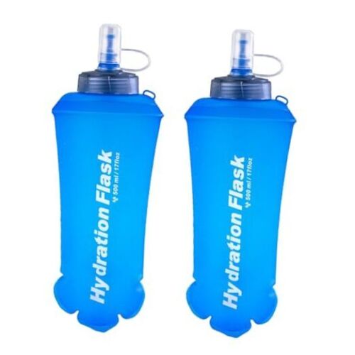 TPU Soft Flask Running Collapsible Water Bottles BPA-Free Running Flask for