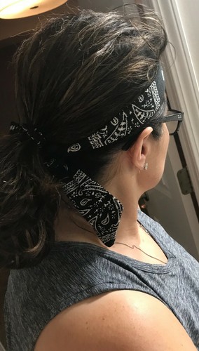 Head Tie Back Headband Sports Headband Sweat Band Hair Sweatband for Men Women - Picture 7 of 12