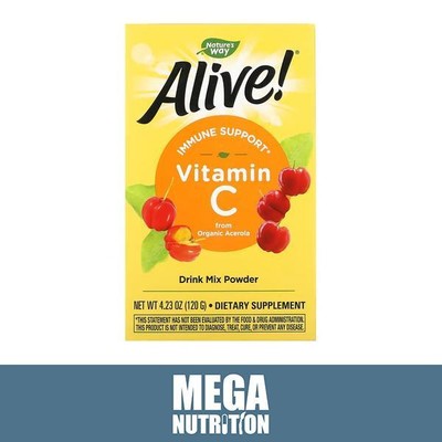 Nature's Way Alive! Früchte Quelle Vitamin C Getränk Mix Pulver 120g Immunsystem