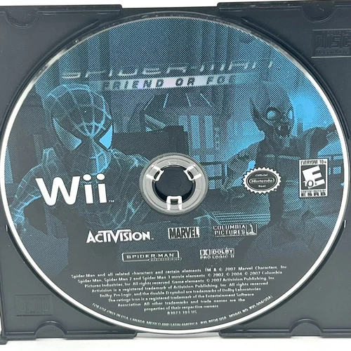 Spider Man Friend or Foe Wii - Disc ONLY - Tested And Working Video Game Disc