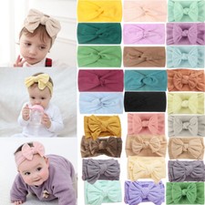 Solides Baby-Stirnband Für Kleinkinder Turban Haarschmuck Schleife ▽