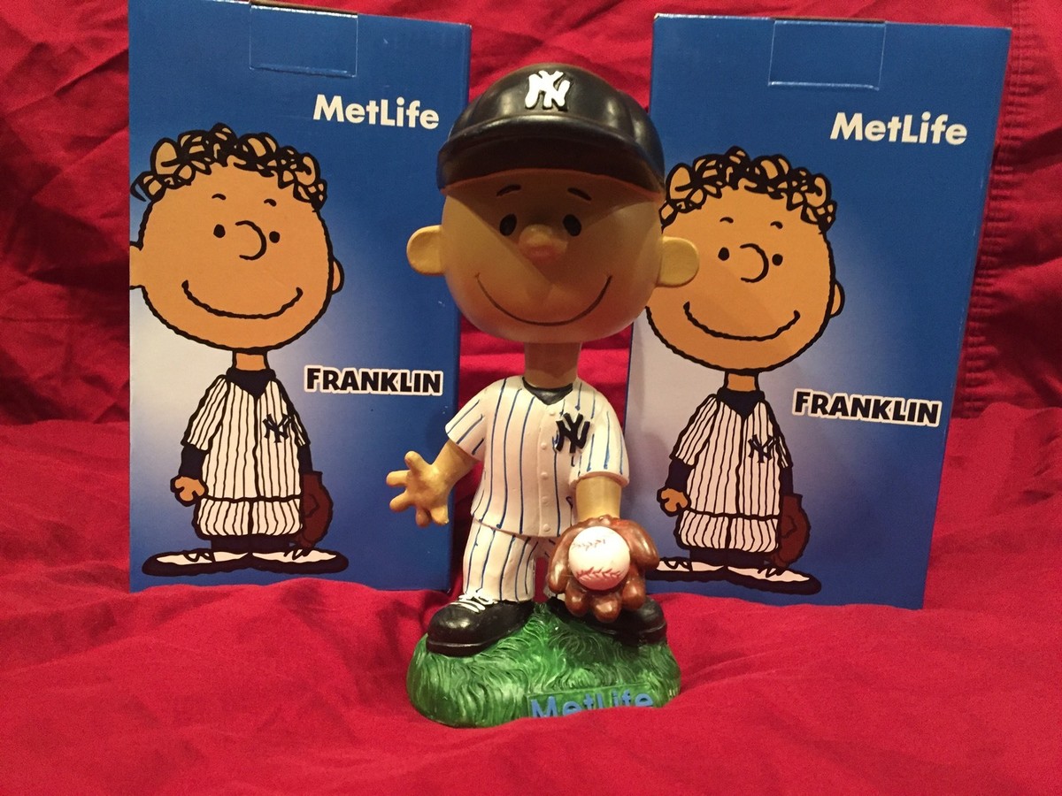 New York Yankees Franklin Peanuts Metlife Bobblehead Doll SGA 2016