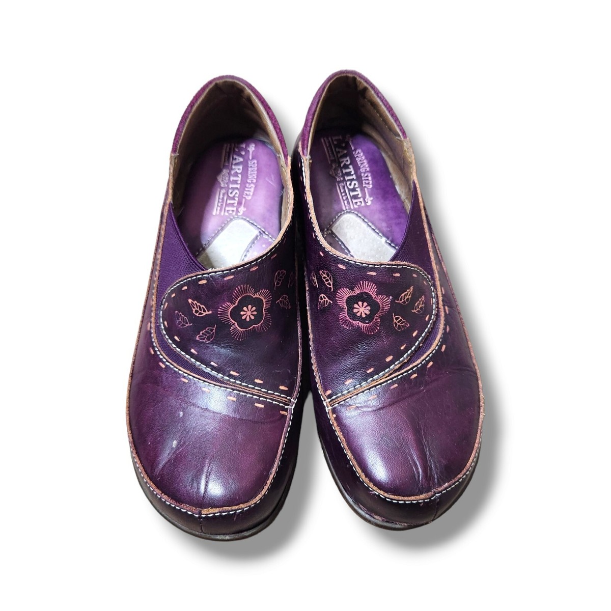 L Artiste Spring Step Burbank Purple Size EU 36 US 6 Slip On Clog