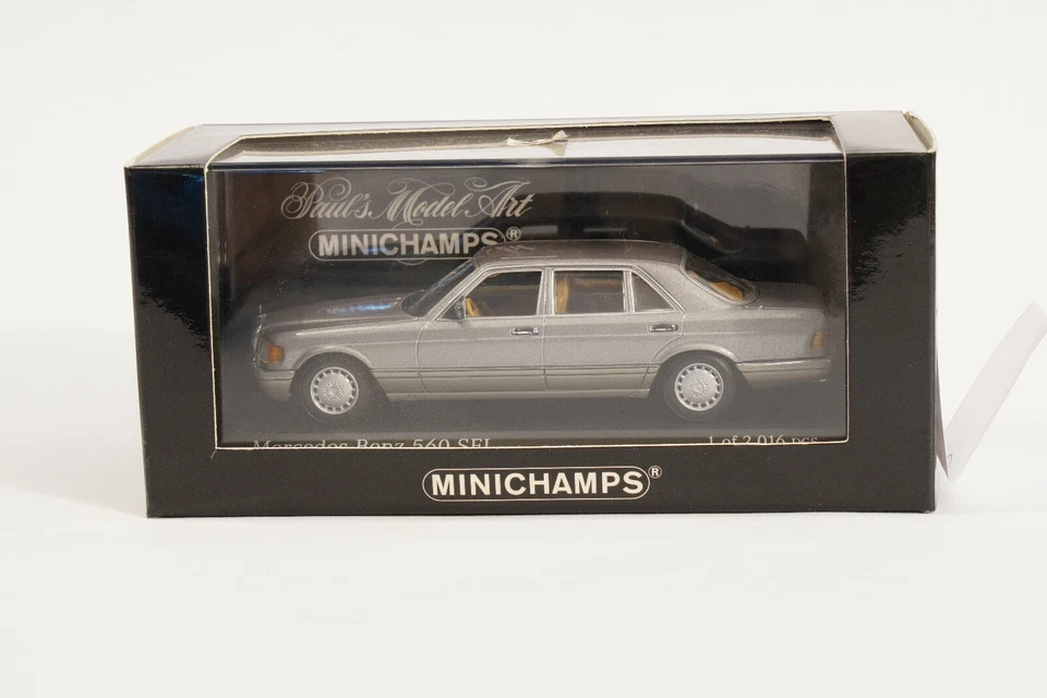 Minichamps 430039300 Mercedes 560 SEL 1989-91 Anthrazitgrau metallic 1:43