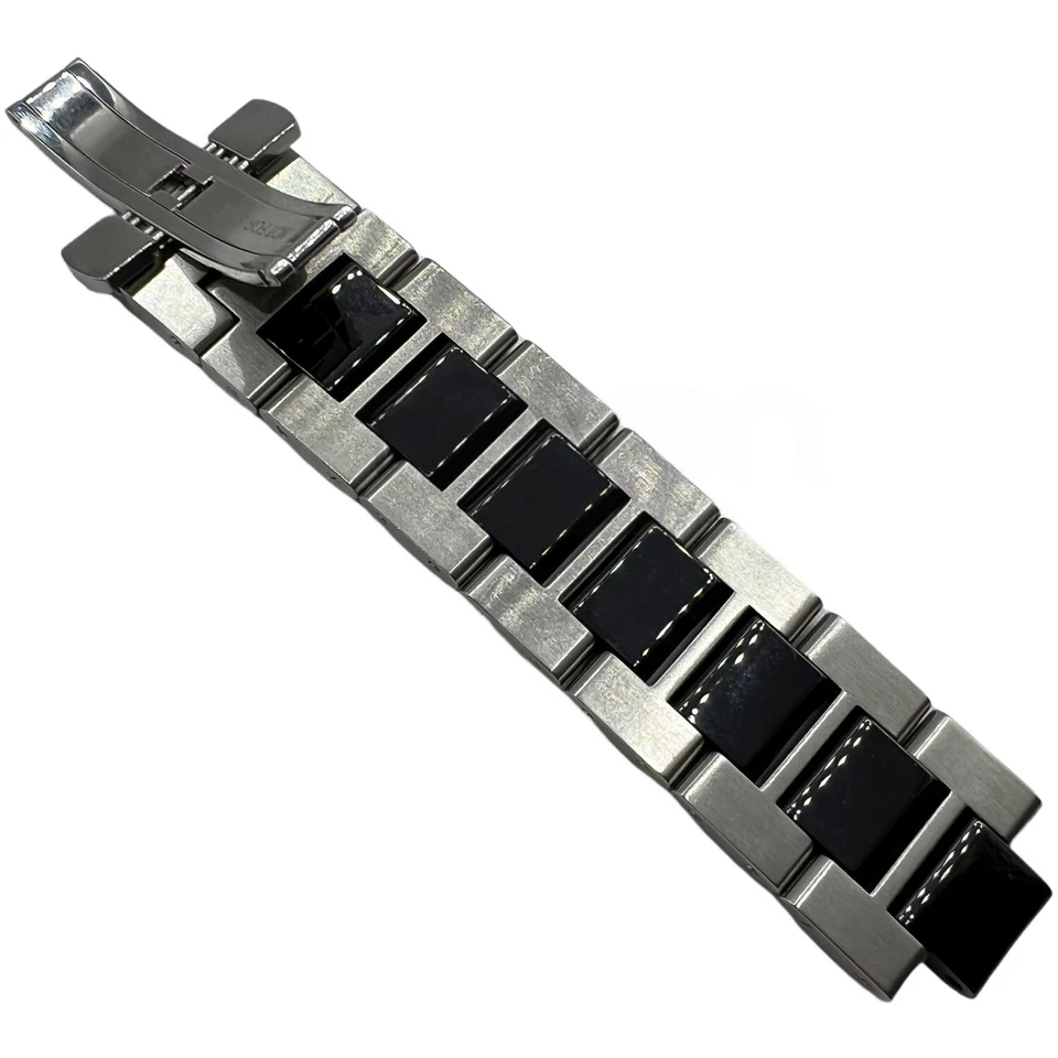 LONGINES - BICOLOR - PULSERA - NEGRO Y ACERO - ACERO INOXIDABLE - 21 MM - PIEZAS Foto 2 de 4