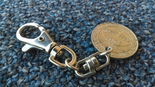 5 Kuna 1994. Croatian Coin Keychain, Senj Misal, Kay Ring, Kroatische Münze ! - Picture 2 of 2