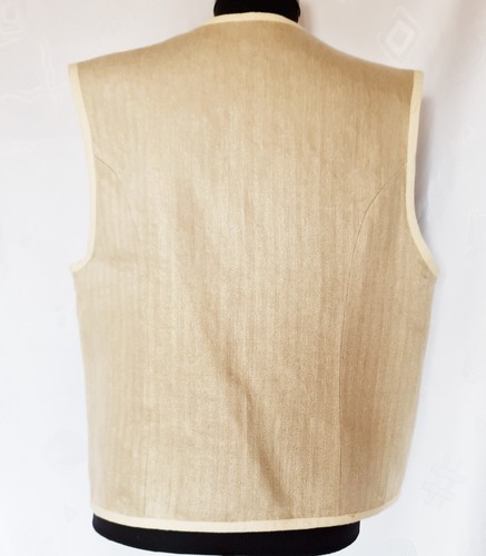 CHALECO VINTAGE TRACHTEN OKTOBERFEST DIRNDL TIROL MUJER SIN MANGAS: US14/EU 42 - Imagen 3 de 6