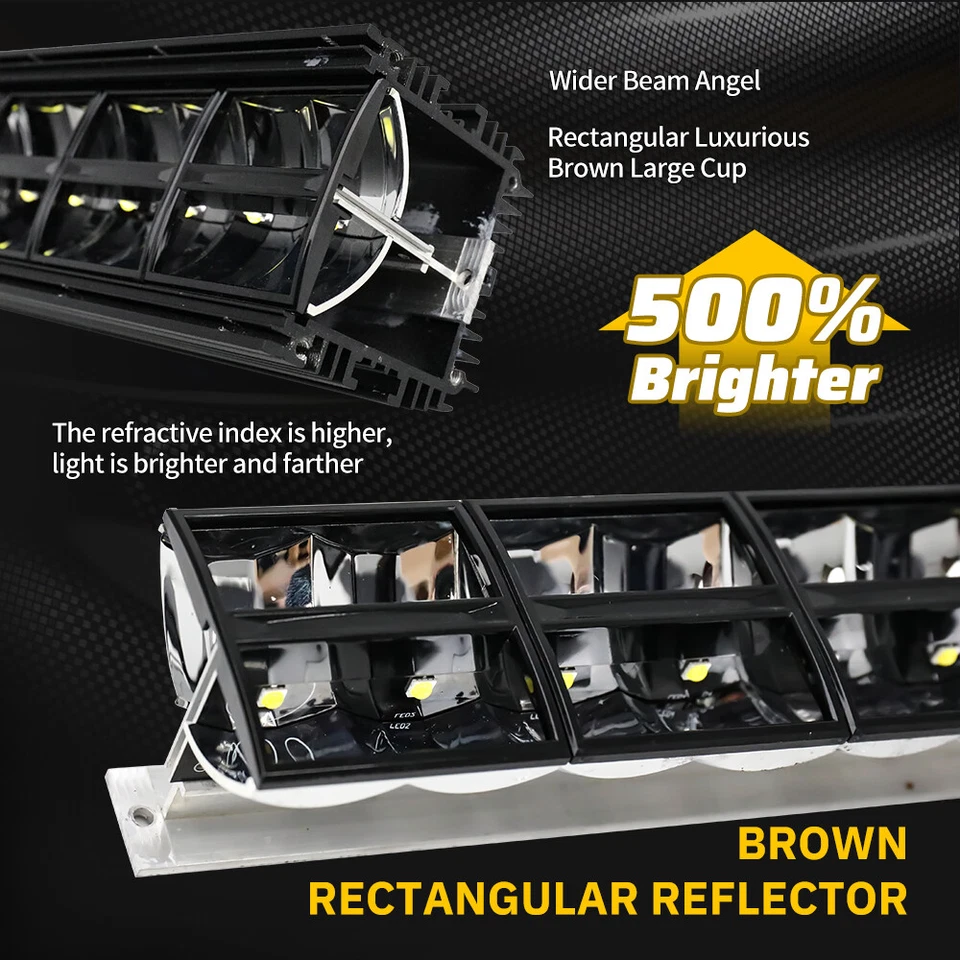 Laser 32" polegadas 580W LED barra de luz de trabalho offroad lâmpada de para-choque SUV 4X4Truck  - Imagem 4 de 4