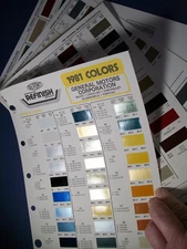 1981 Chevy Buick Cadillac Pontiac Olds Corvette DuPont paint chips ext & int NOS
