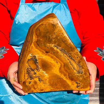 10.84LB  Large Natural Tiger's Eye Stone Quartz Crystal Specimen Mineral Healing