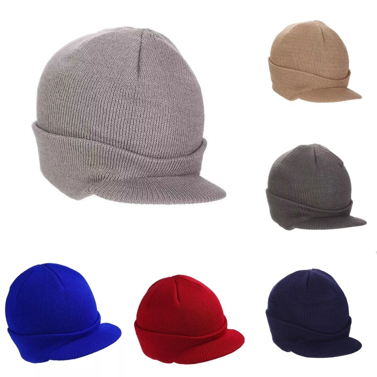 Ski cap cheap with visor