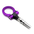Front Rear Bumper Screw On Tow Hook Bar for JDM Racing Car CNC Aluminum Purple