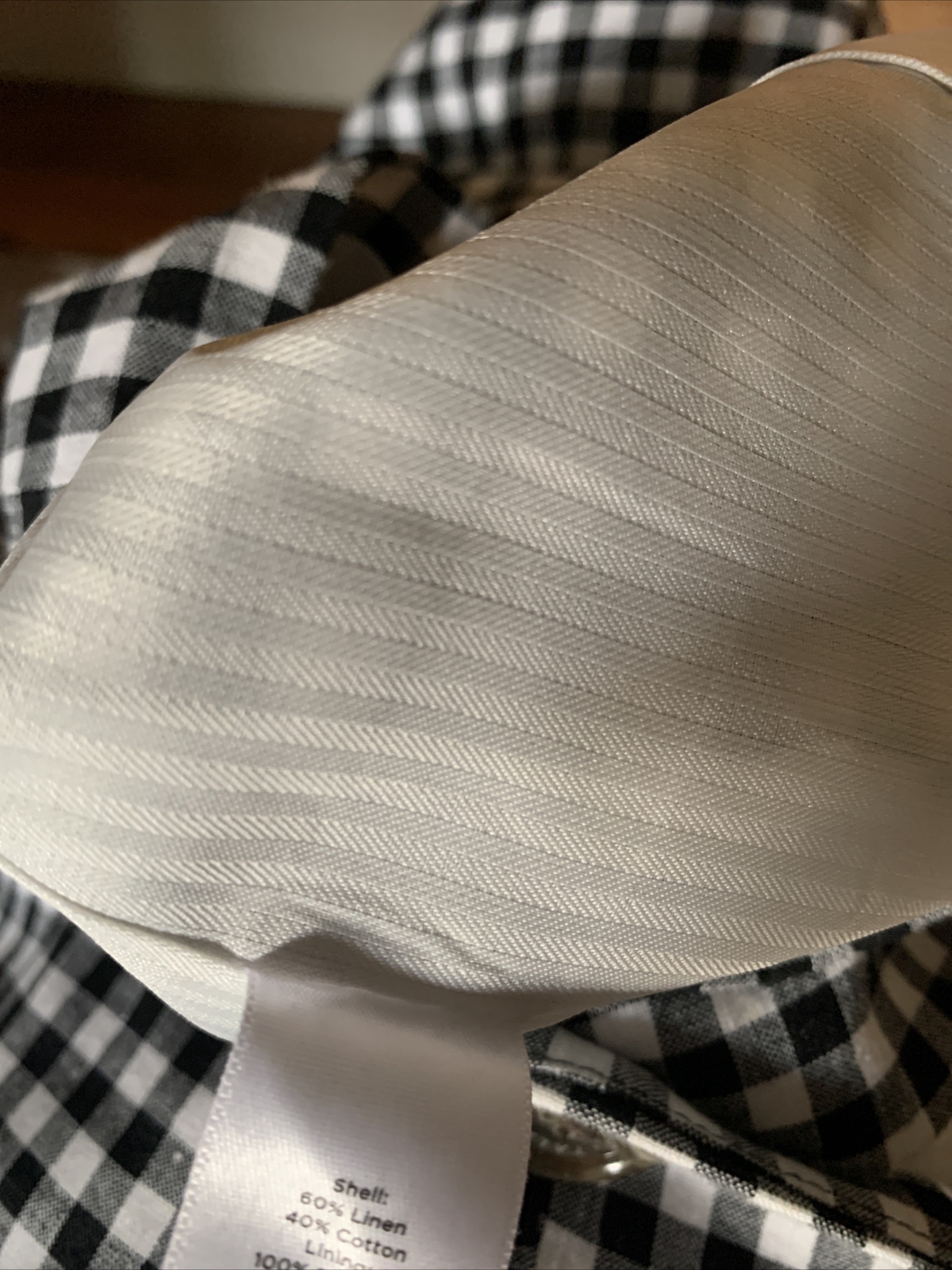 TALBOT'S Houndstooth Designer Lined Checkered Spo… - image 7