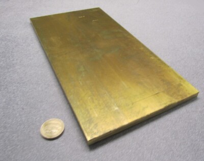 360 Brass Flat Bar 3/8'' Thick x 6.0'' Wide x 12.0'' Length
