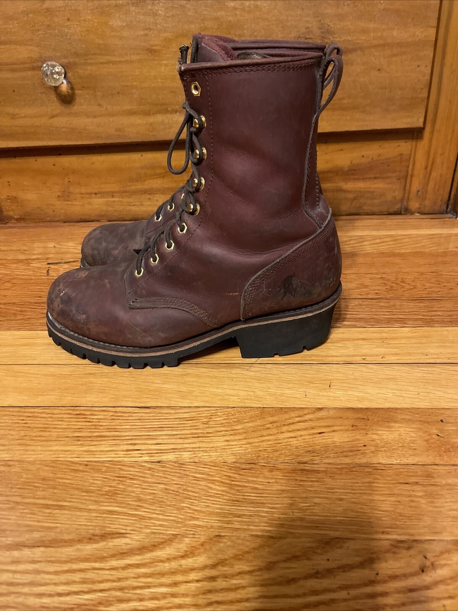 Chippewa Mens Insulated Steel Toe EH Logger Boots Redwood 73030