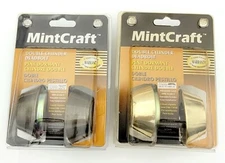 MintCraft Lot of 2 Double Cylinder Deadbolts Antique Brass & Polished Brass New