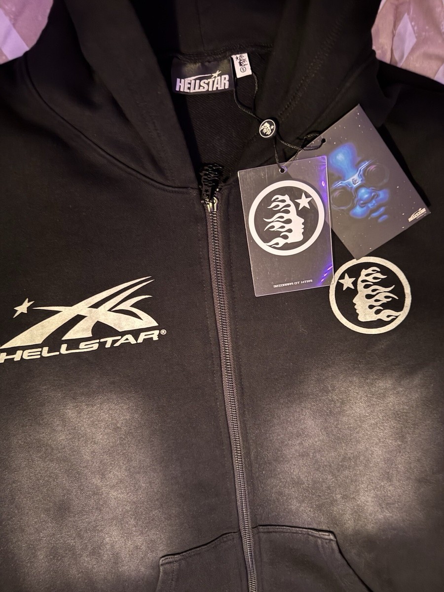 Hellstar Studios Zip Hoodie Black Size Small | eBay