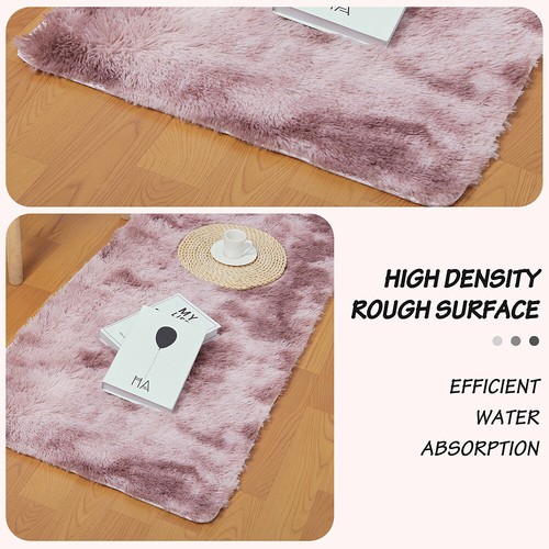 Shaggy Fluffy Area Rug Anti Skid Living Room Bedroom Carpet Ultra Soft Floor Mat - Picture 26 of 30
