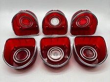 1968 68 Gm Impala Ss Caprice Tail Light Lamp Backup Reverse Light Lens Set